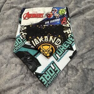 Marvel Avengers 2 pack Handkerchief Bandana 17.5" x 17.5" Wakanda Forever